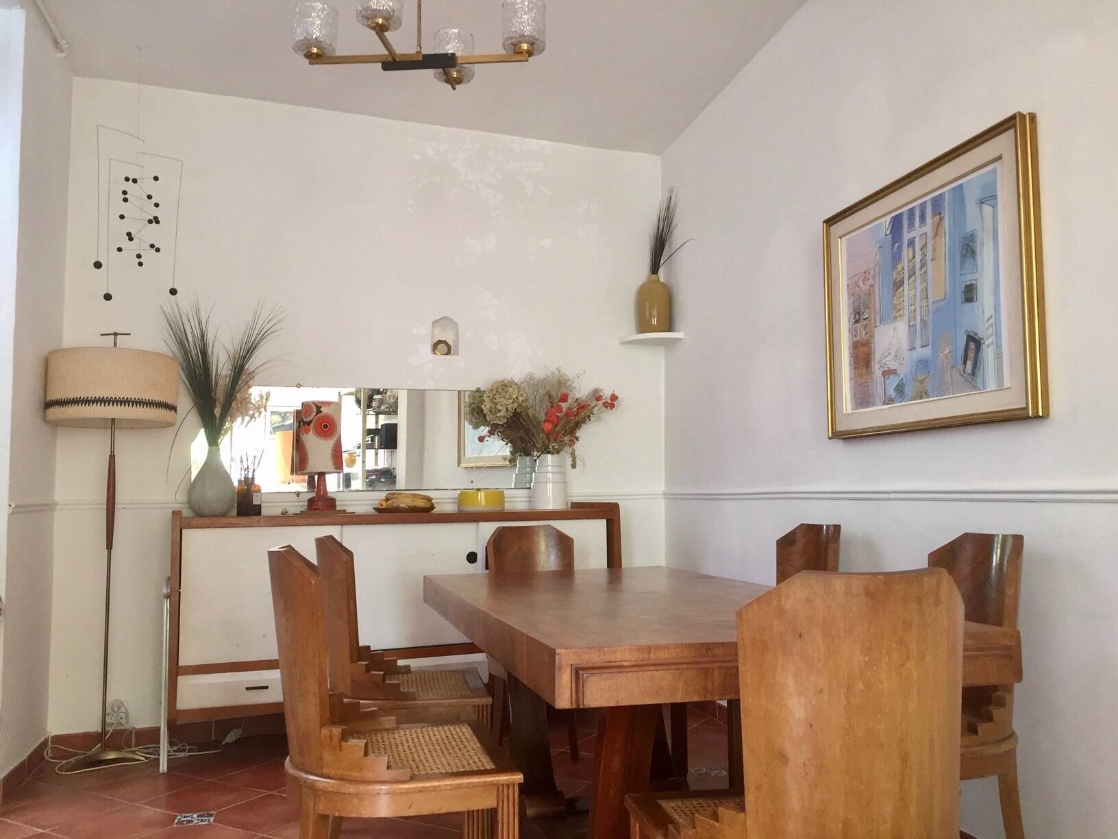 Vintage art deco mirror