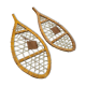 Pair of wooden snowshoes