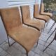 Set of 6 velvet chairs and armchairs