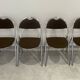 Set of 4 folding chairs in Trigano Hestia fabric