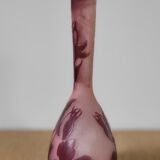 Soliflore vase signed Gallé