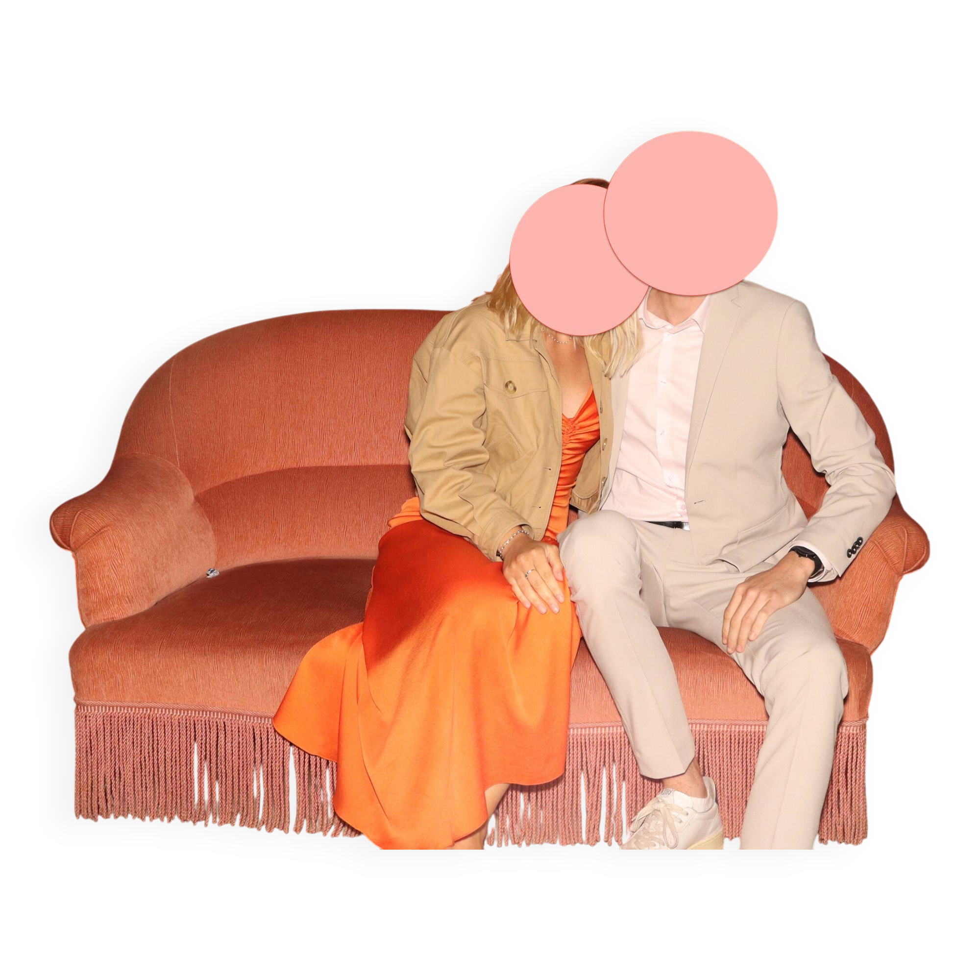 Pink toadstool sofa