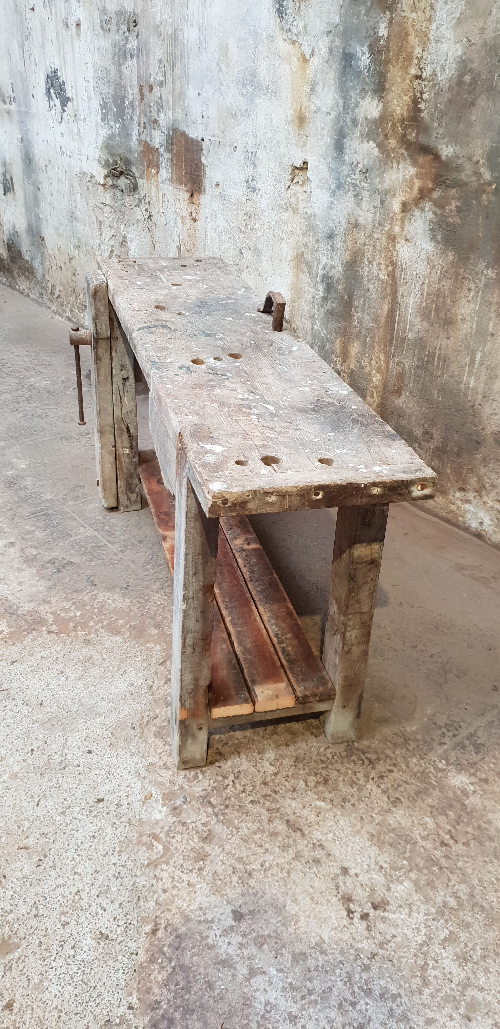 Vintage carpentry workbench