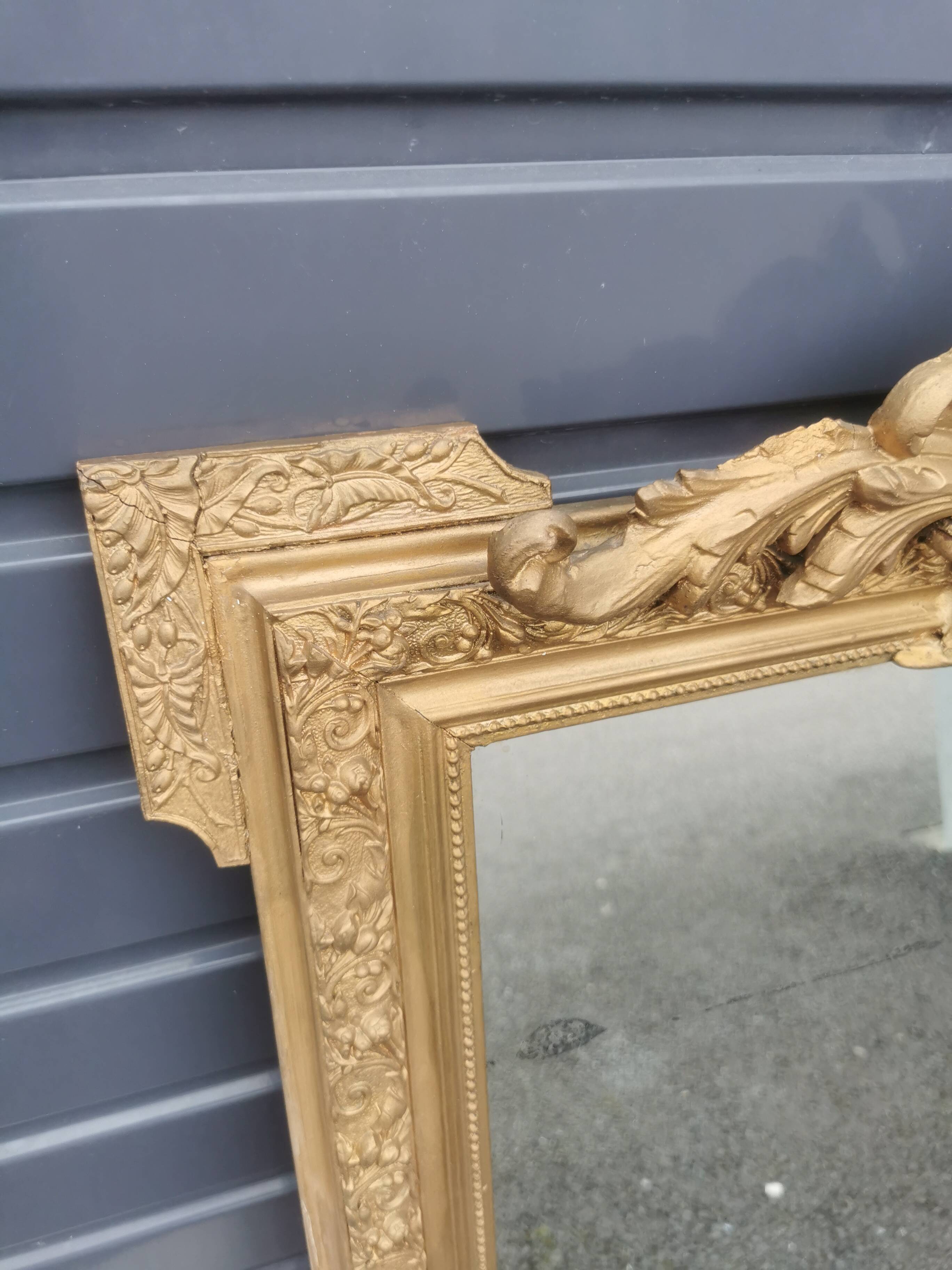 Louis XV style gilded mirror