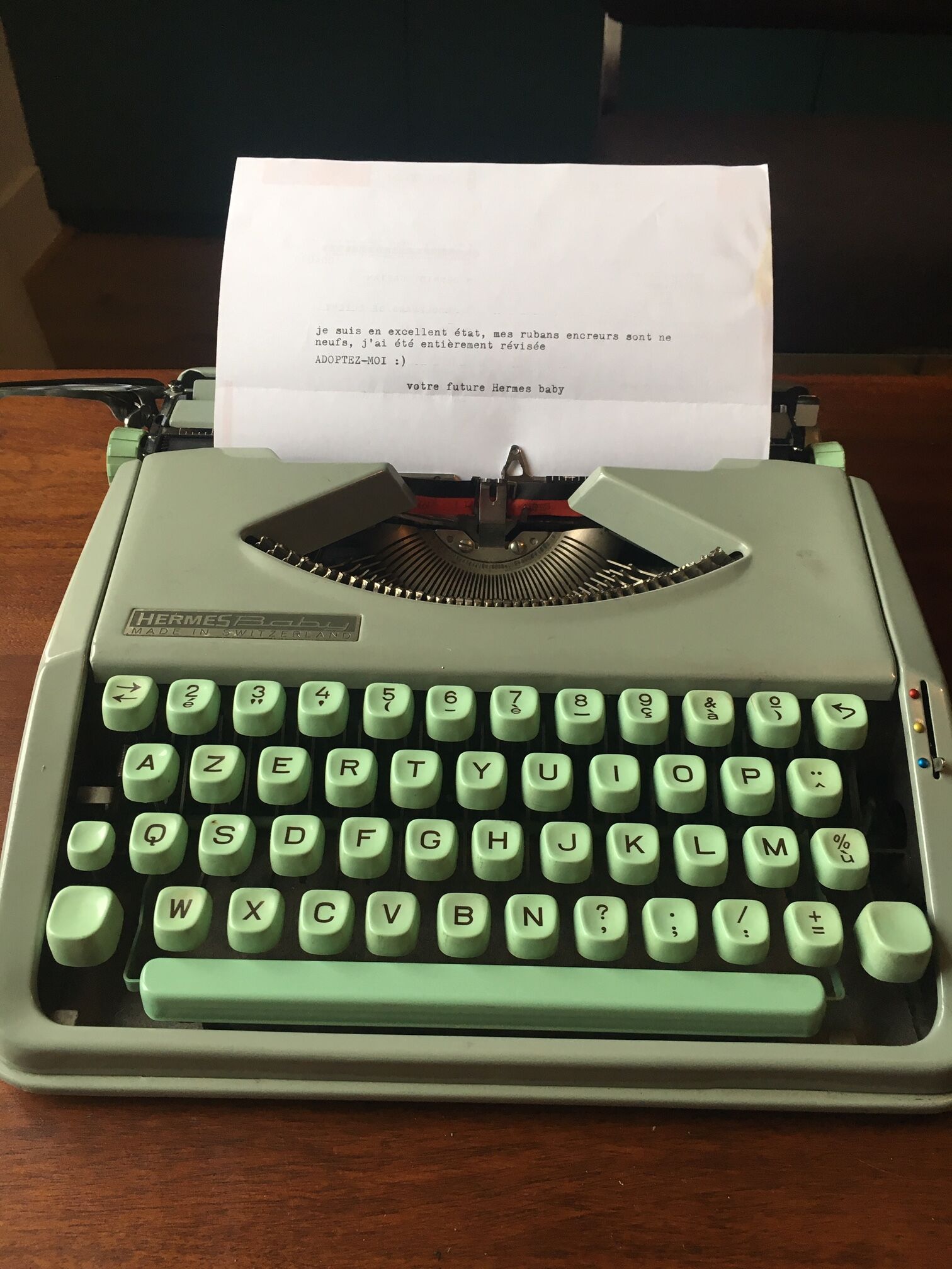 Baby Hermes typewriter