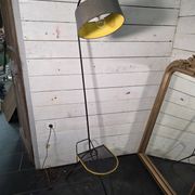 Tripod floor lamp in Matégot style from the 1950s.
