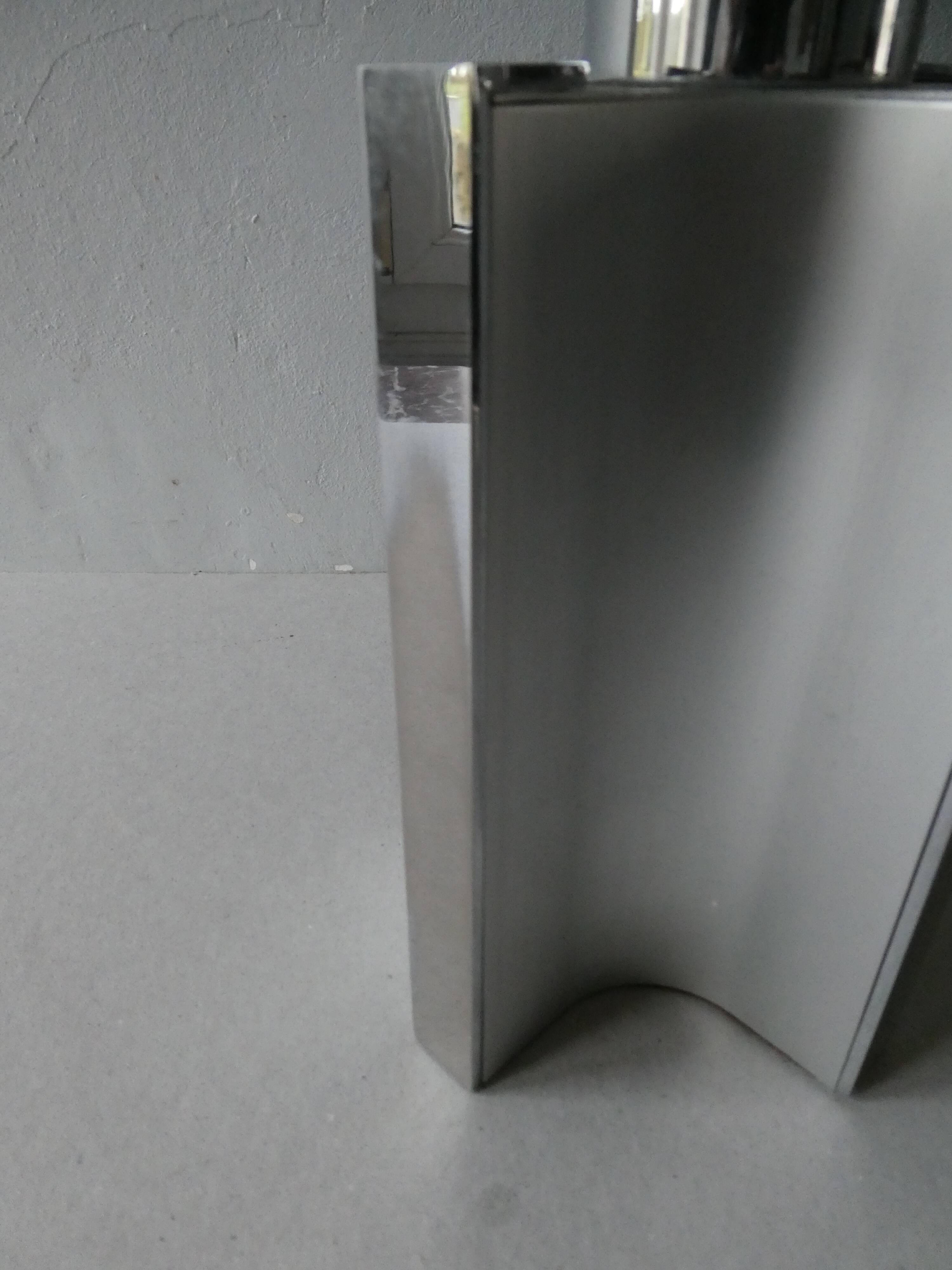 70s chrome metal lamp