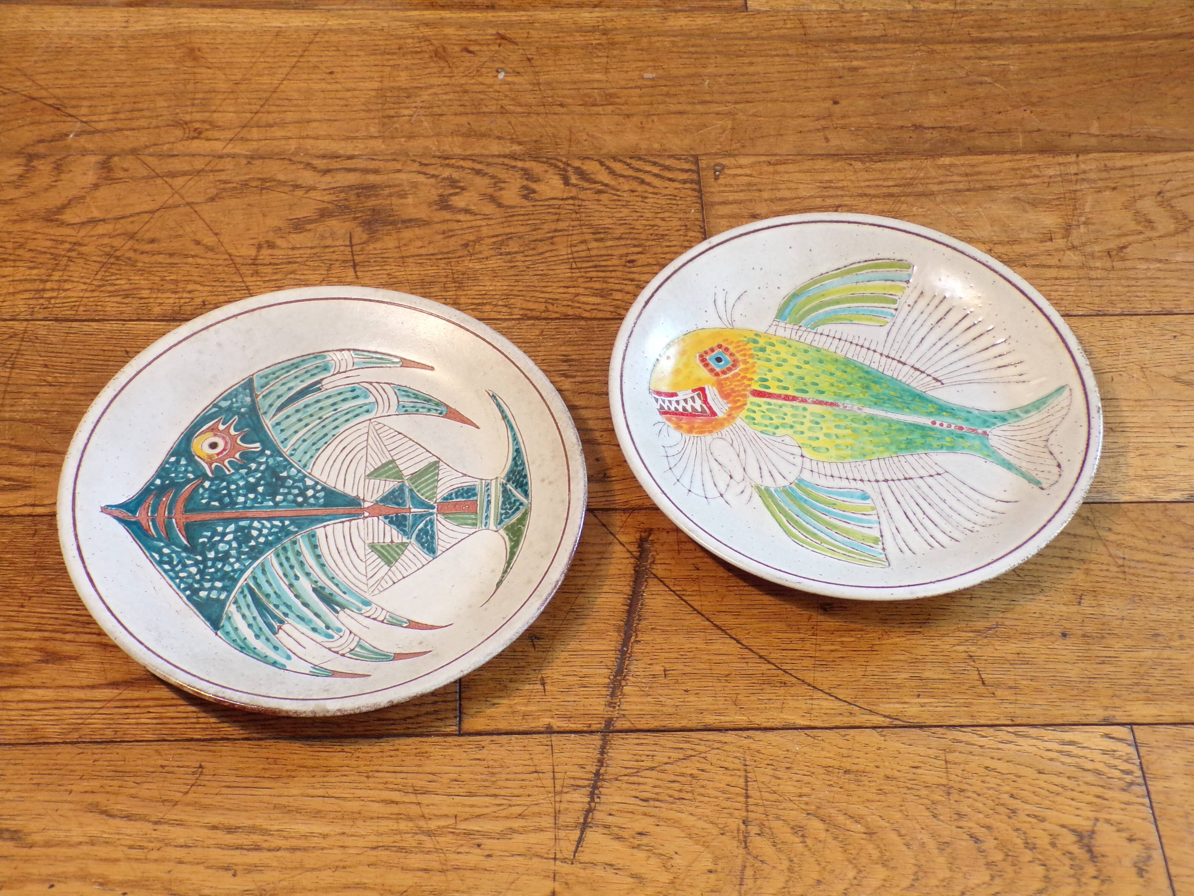 2 Cottoveneto plates with fish