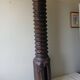 Old solid wood wine press screw, H 144 cm, Weight 37.5 kg