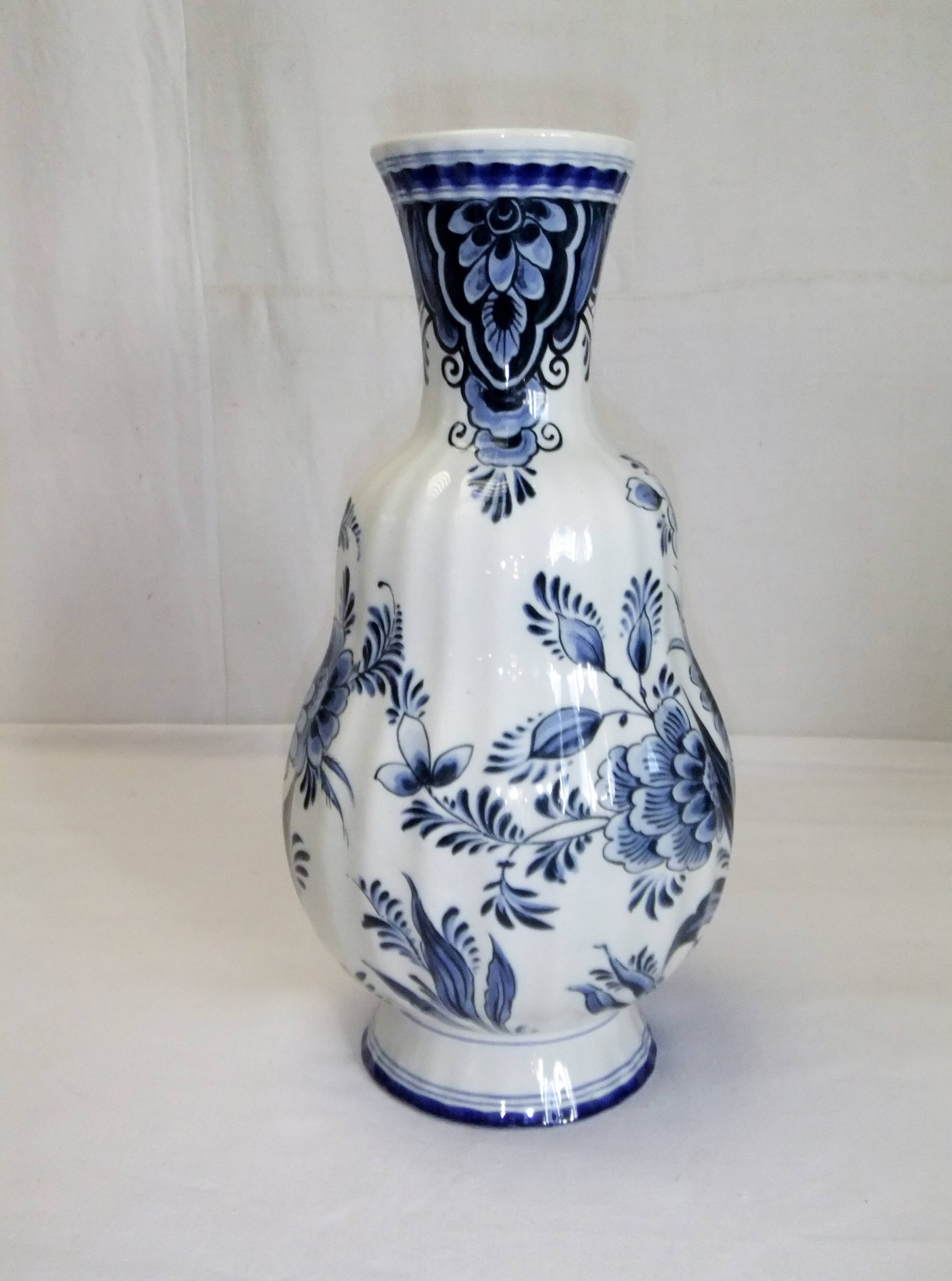 Vintage Delfia ceramic vase 36 cm