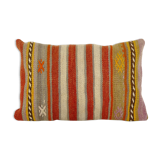Striped turkish kilim pillow cover