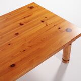 Table basse en pin par Sven Larsson, Suède 1960