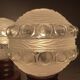Pair Portuguese mid century wooden  table lamps