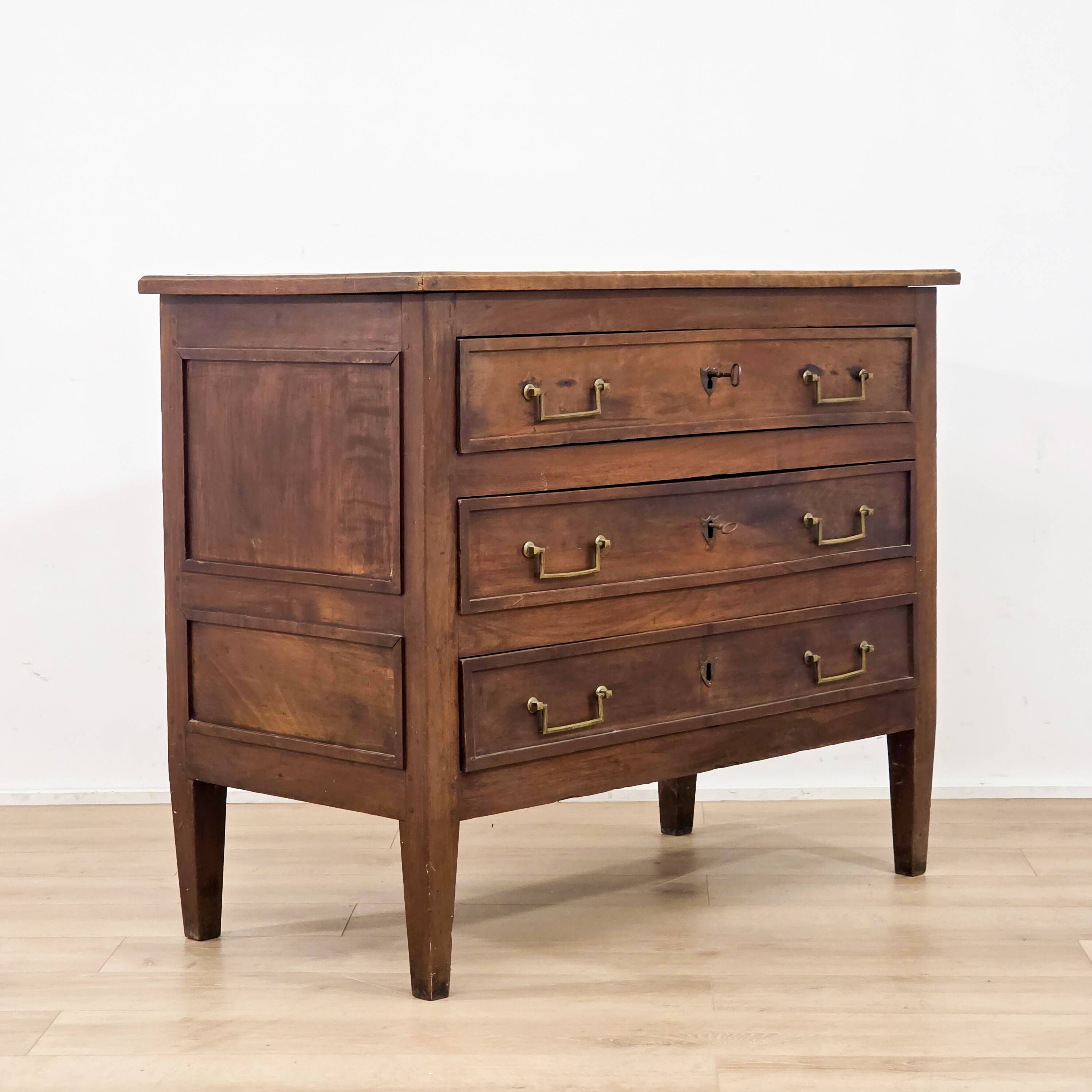 Solid wood commode in Louis XVI style / late 18th century