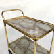 Brass Regency style serving table