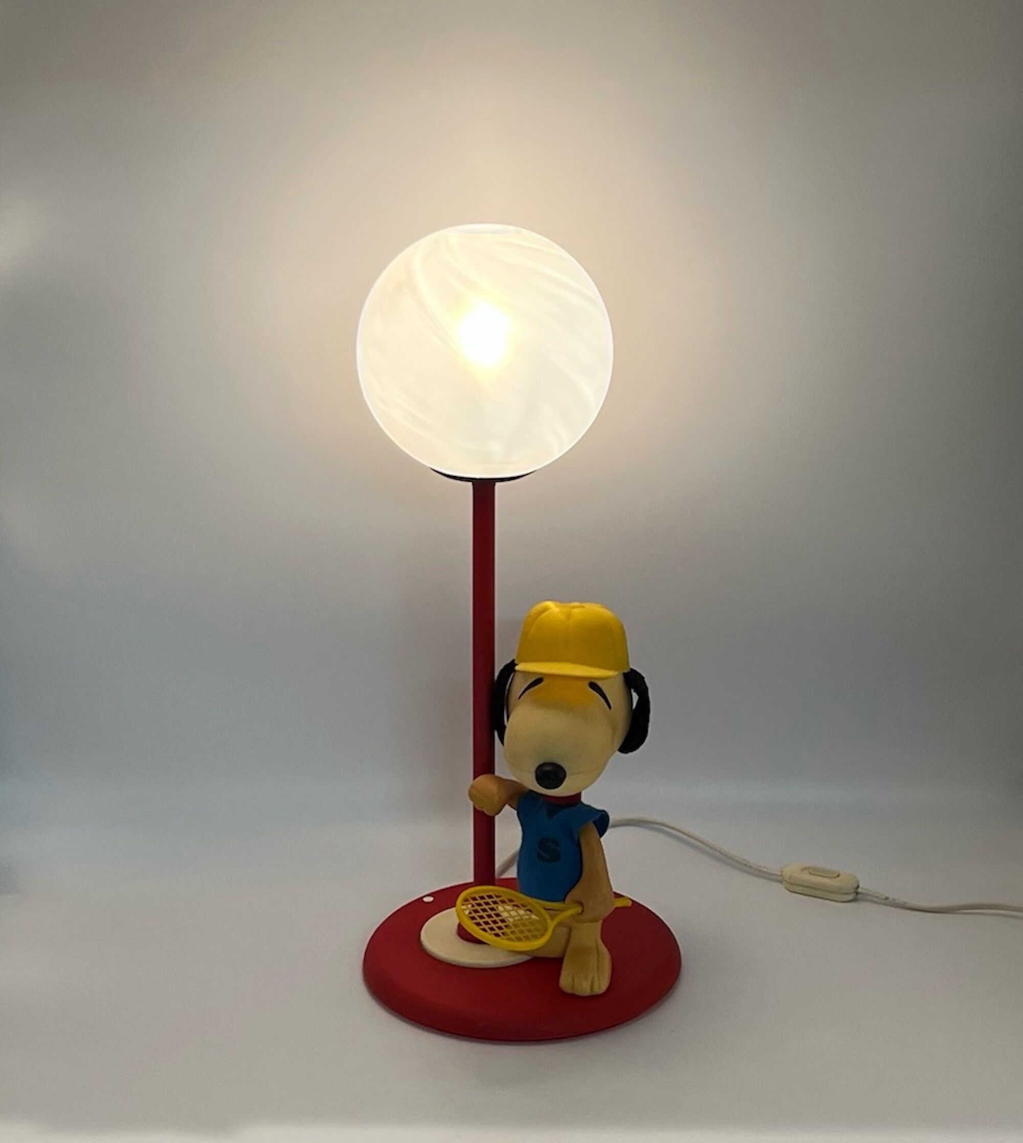 Lampe de table snoopy dog par Nuova Linea zero italie, 80s