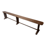 Antique French Wooden Bistro Bench, from around 1850