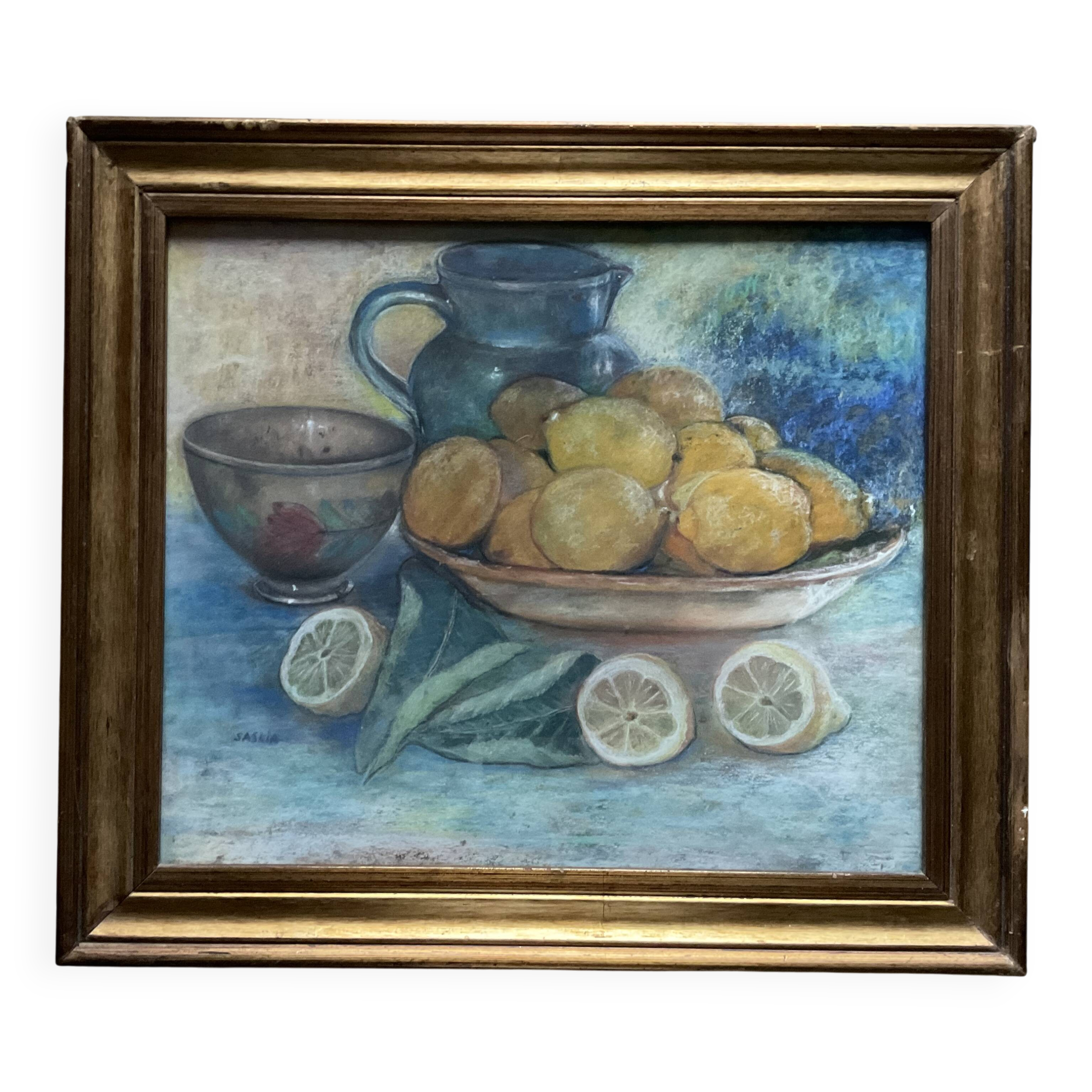 Still Life Painting with Lemons