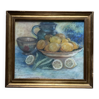 Still Life Painting with Lemons