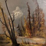 Oil on panel Roger Comte