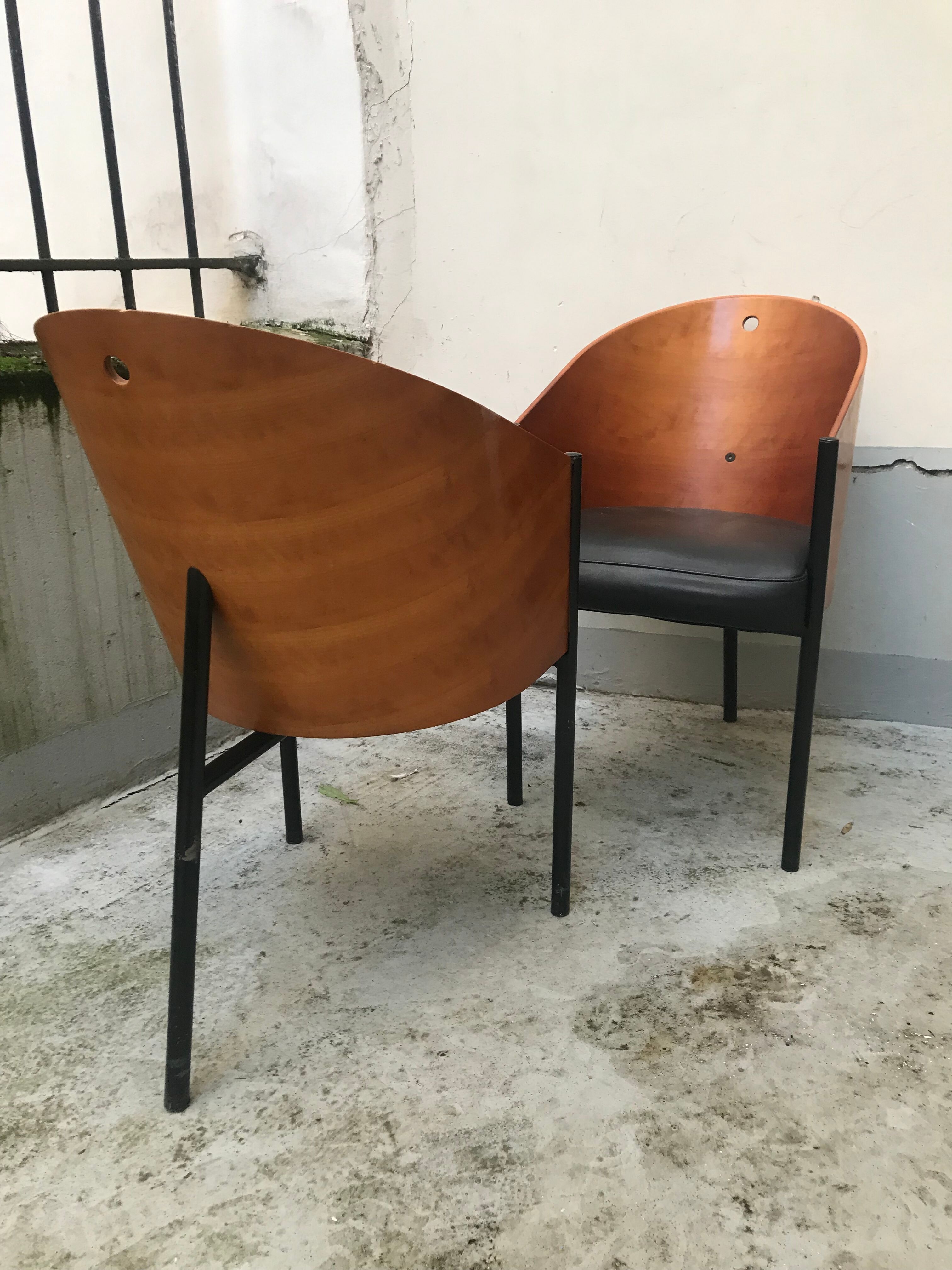 Pair of Costes Starck armchairs