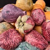 Fruit basket trompe l'œil Portugal 1970s