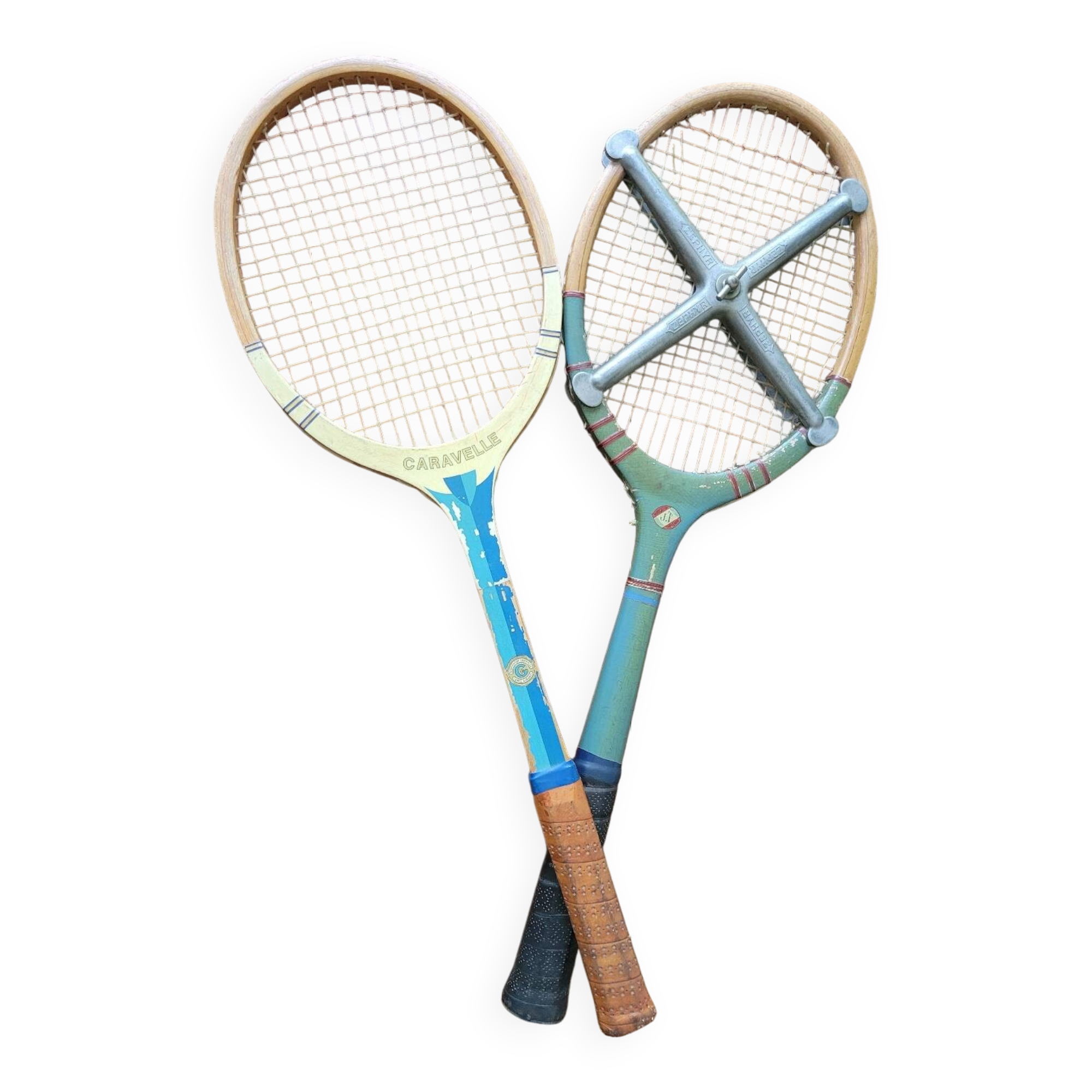 Paire d anciennes raquettes de tennis vers 1930