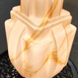 Antique lamp retro art deco skyscraper building 30s