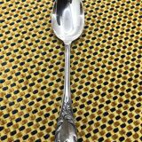 Silver-plated dessert spoon from Christofle, Marly model