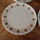 8 cheese plates porcelain from Chauvigny