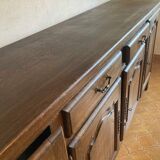 Low buffet in solid chene 4 doors