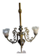 Antique, rare and important gas chandelier from the Napoléon III period and style, weighing 4.8 kg.