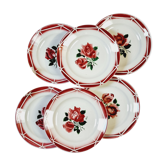 Assiettes plates Cibon Digoin et Sarreguemines
