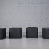 Mid-century leather planter by De Sede