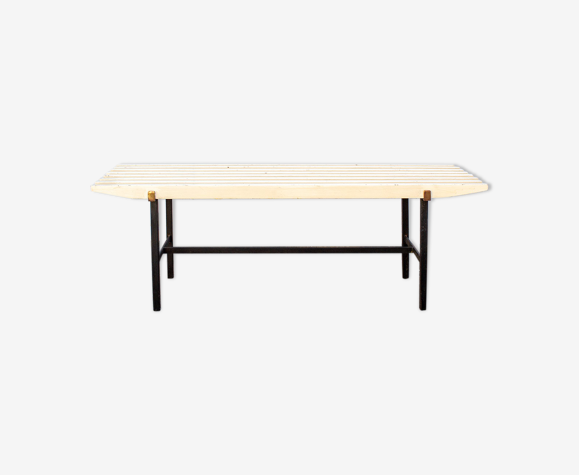 Banc en bois italien, années 1950
