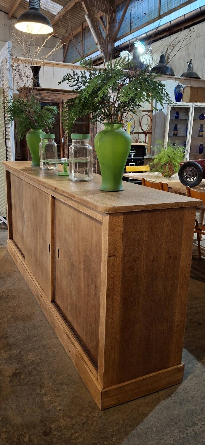 Low sideboard with sliding doors
