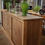 Low sideboard with sliding doors