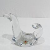 Pair of crystal candlesticks