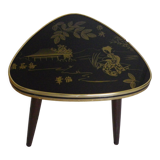 Side table, tripod, compass leg, pick shape, Japanese décor