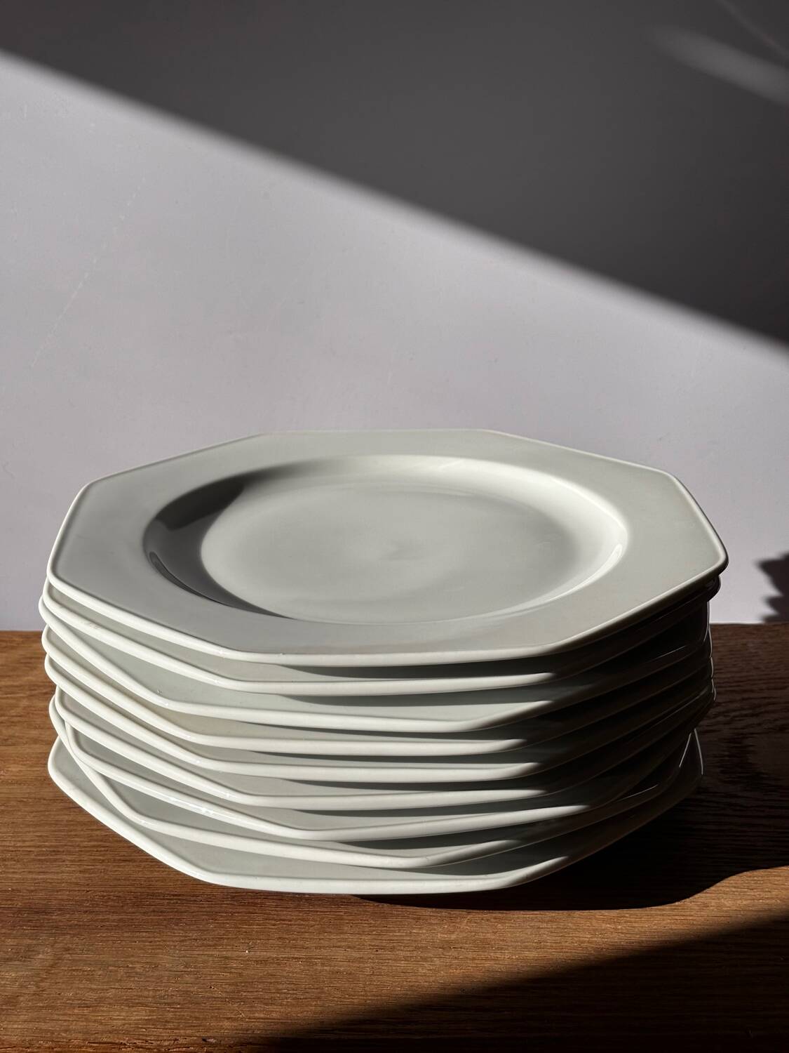 Vintage octagonal plates German porcelain