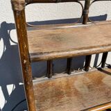Bamboo rattan shelf