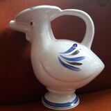 Vintage zoomorphic vase in the shape of a bird in ceramic from Biot.