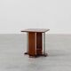 Art Deco square side table in oak veneer, France ca. 1925
