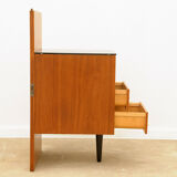 Table de chevet du milieu du siècle entièrement rénovée par Mojmír Požár, années 1960, Tchécoslovaquie