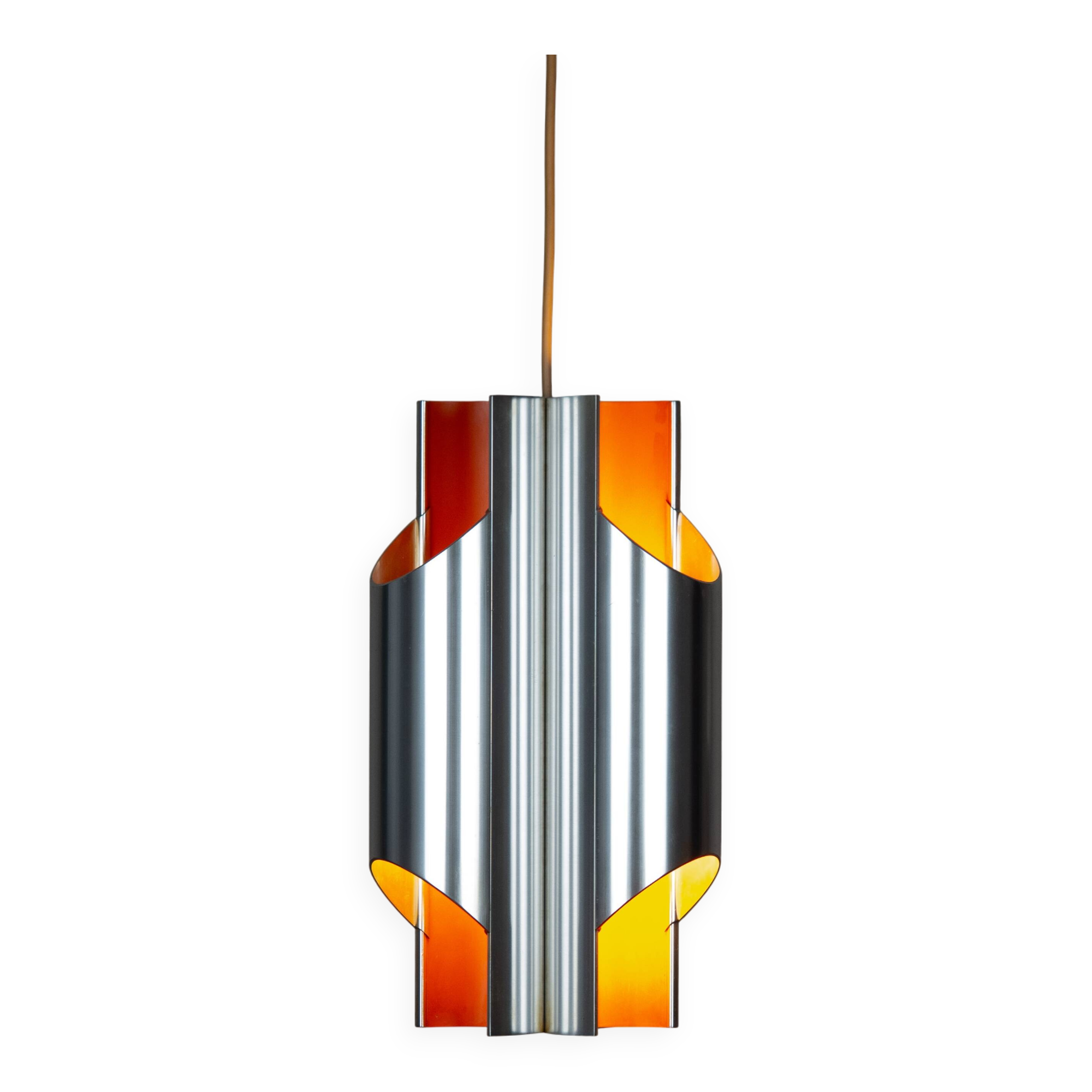 Lampe suspendue vintage danoise Pantre par Bent Karlby, Lyfa, années 1970