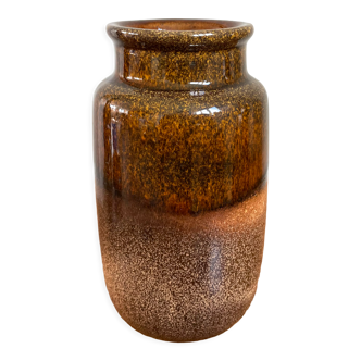 Scheurich 231-15 Brown Vase, Small Vintage Fat Lava, West German Art Pottery (WGP)