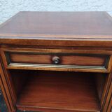 Pair of bedside drawer fluted feet