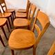 Set of 9 vintage wooden bistro chairs designed by Horgen Glarus