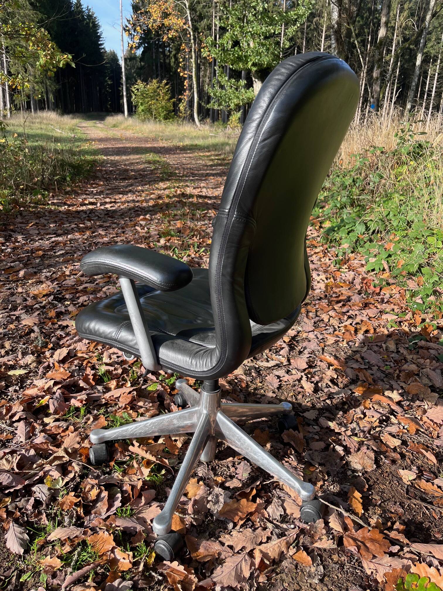 Herman Miller leather armchair
