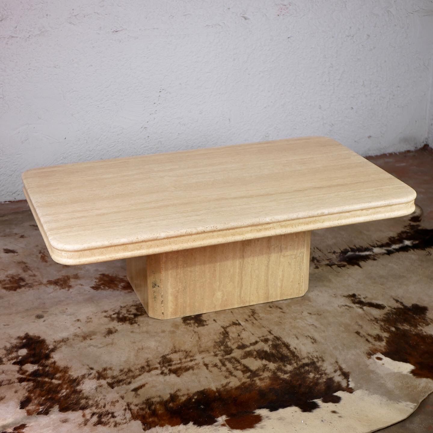 Travertine coffee table from the 70s